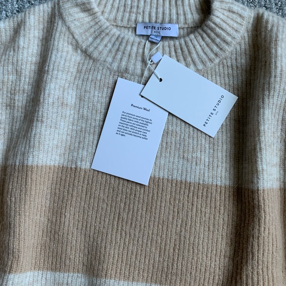 Petite Studio NYC brianna mohair sweater (camel) - Picture 5 of 11